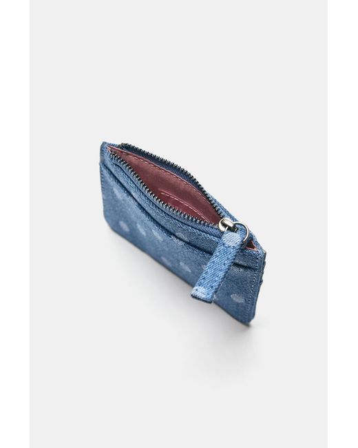 Portatessere A Pois di Pull&Bear in Blue