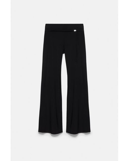 Pull&Bear Black Flared Trousers