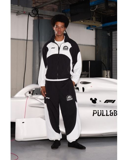 Pull&Bear Lichte Disney X F1 Joggingbroek in het Black voor heren