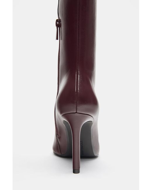 Pull&Bear Red High-Heel Boots