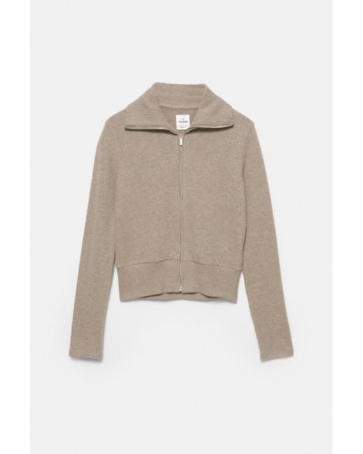 Pull&Bear Multicolor Soft-Touch-Jacke Mit Reißverschluss