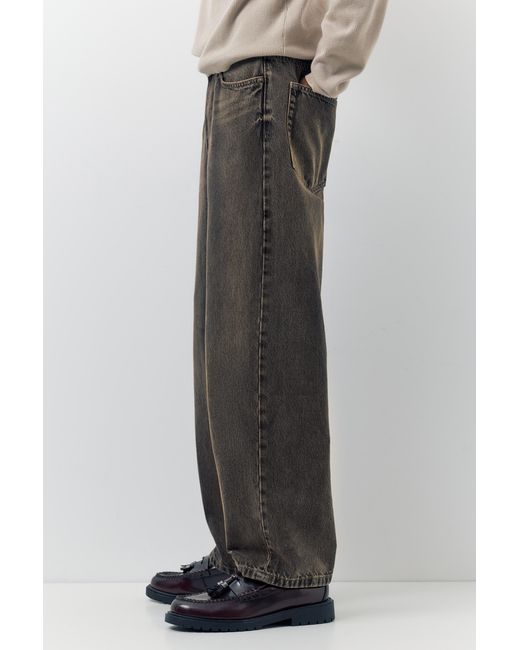 Pull&Bear White Baggy Jeans for men