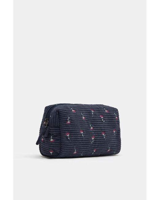 Pull&Bear Blue Floral Toiletry Bag