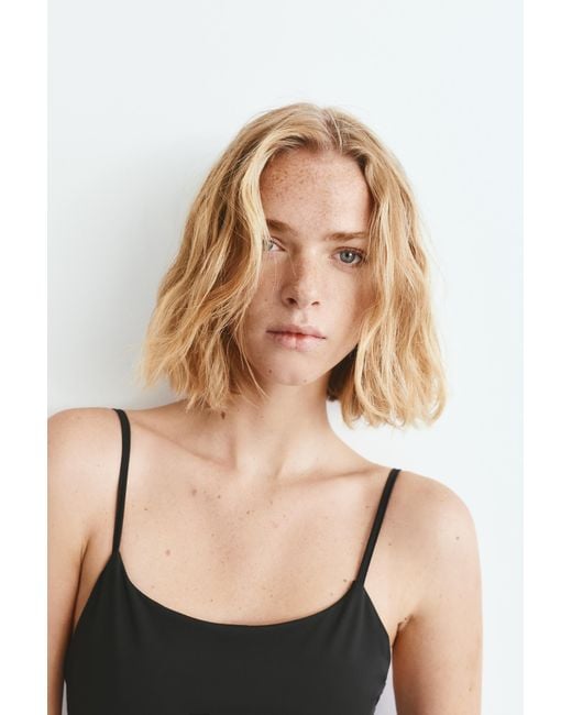 Pull&Bear Black Polyamide Strappy Midi Dress