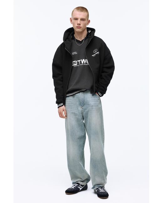 Pull&Bear Green Hoodie With Zipper for men