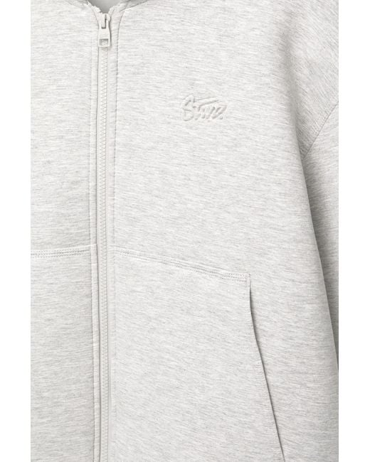 Pull&Bear Capuchonsweater Met Effect Van Synthetisch Rubber in het Gray voor heren