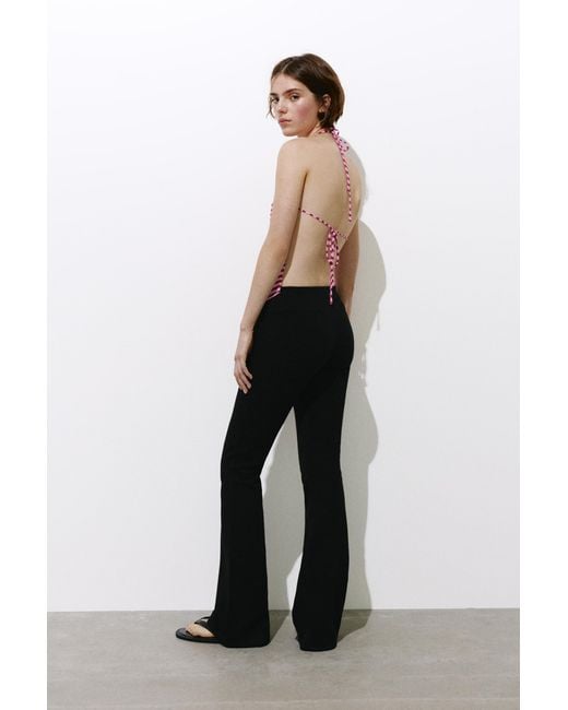 Pull&Bear Pink Wavy Halter Top