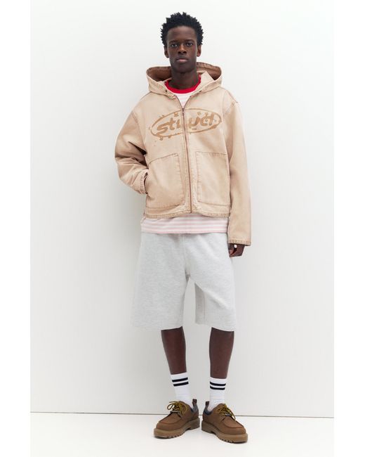Pull&Bear Brown Stwd Hooded Jacket for men