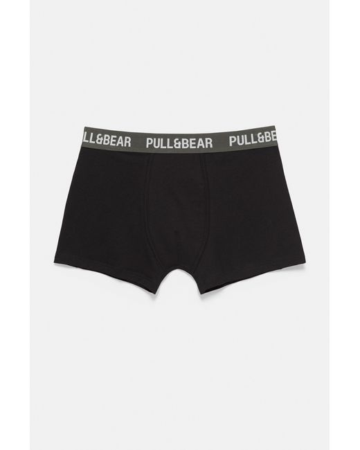 Pack 3 Boxer di Pull&Bear in Black da Uomo