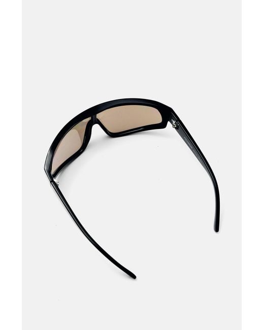 Pull&Bear Black Wrap-Around Sunglasses