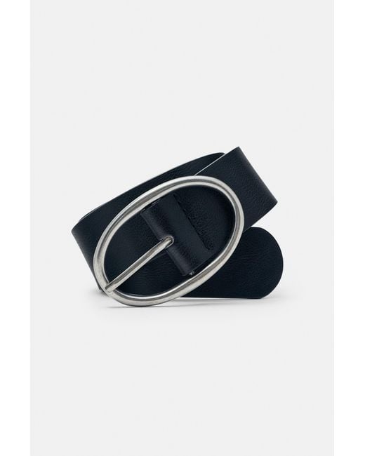 Pull&Bear Blue Oval Buckle Belt