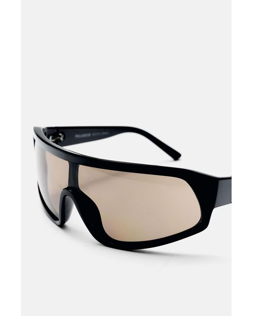 Pull&Bear Black Wrap-Around Sunglasses