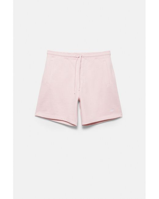 Pull&Bear Pink Bermuda Jogger With Logo for men