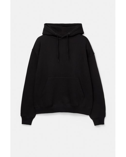 Pull&Bear Basic Hoodie in het Black voor heren