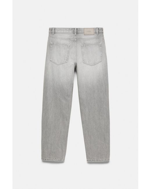 Pull&Bear Straight Fit Jeans in het Gray voor heren