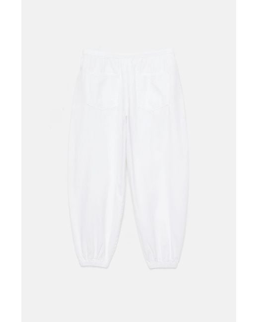 Pantalon Bouffant Taille Élastique Pull&Bear en coloris Black