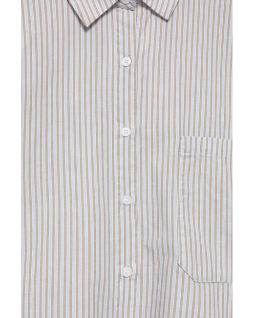 Chemise Rayée Brodée Pull&Bear en coloris Multicolor