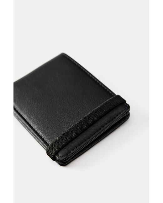 Pull&Bear Black Plain Purse for men