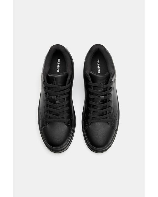 Pull&Bear Black Chunky Trainers for men