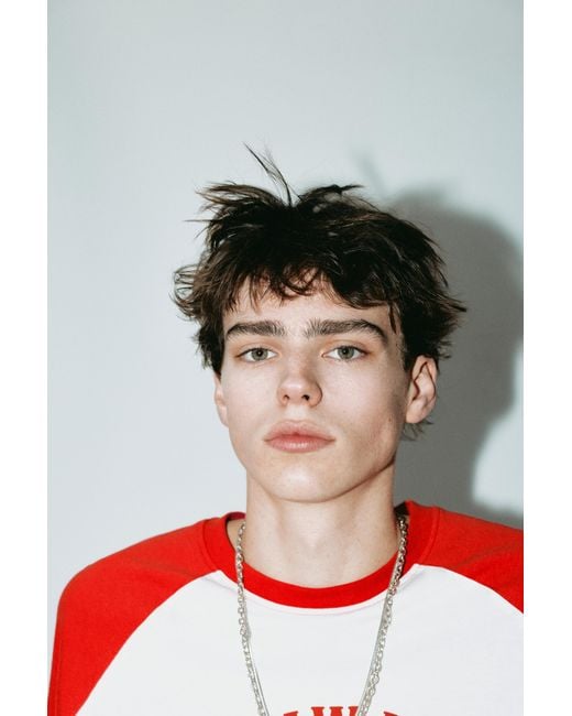 Pull&Bear Red One Piece T-Shirt for men