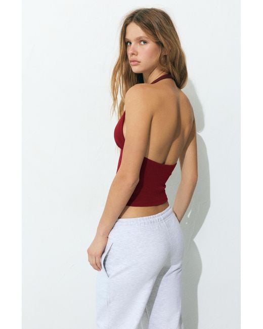 Pull&Bear White Halter Top