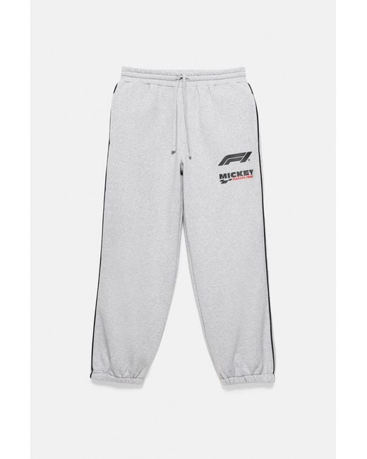 Pull&Bear Disney X F1 Joggingbroek in het Gray voor heren