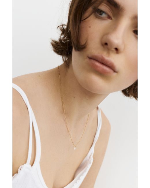 Collier Pendentif Scintillant Pull&Bear en coloris White