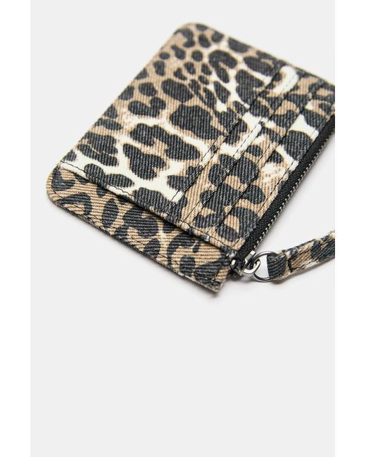 Portatessere Leopardato di Pull&Bear in Black