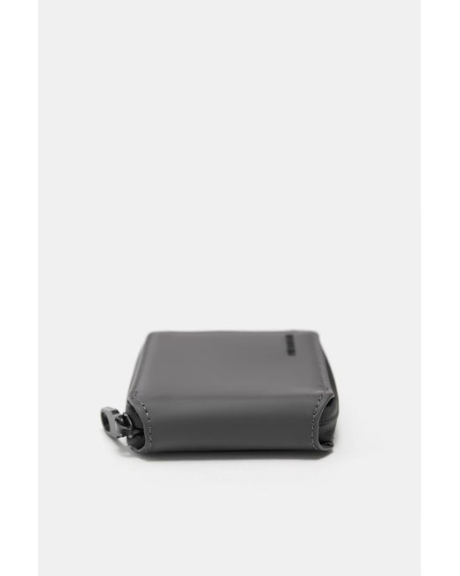 Pull&Bear Gray Rubberised Wallet for men