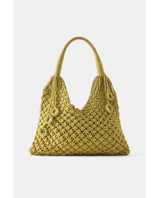 Borsa Shopper Con Specchietti di Pull&Bear in Green