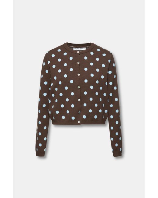 Pull&Bear Blue Polka Dot Cardigan
