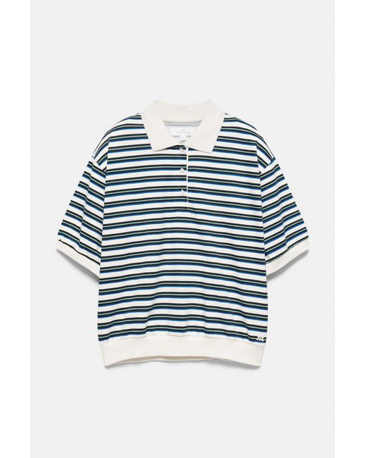 Polo À Rayures Pull&Bear en coloris Black