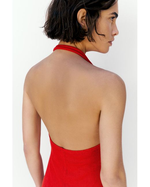 Pull&Bear Red Short Dress