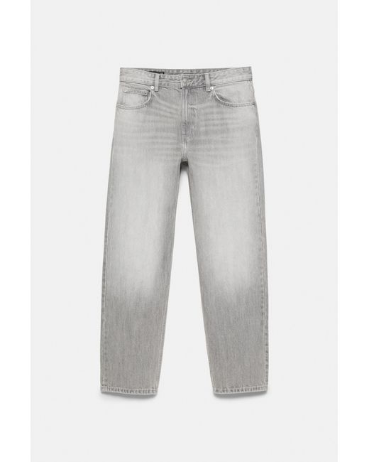 Pull&Bear Straight Fit Jeans in het Gray voor heren