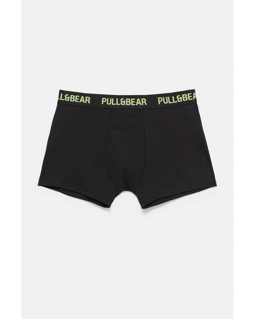 Pack 3 Boxer di Pull&Bear in Black da Uomo