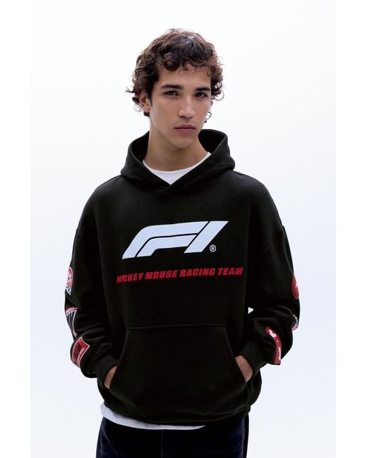 Pull&Bear Disney X F1 Capuchonsweater in het Black voor heren