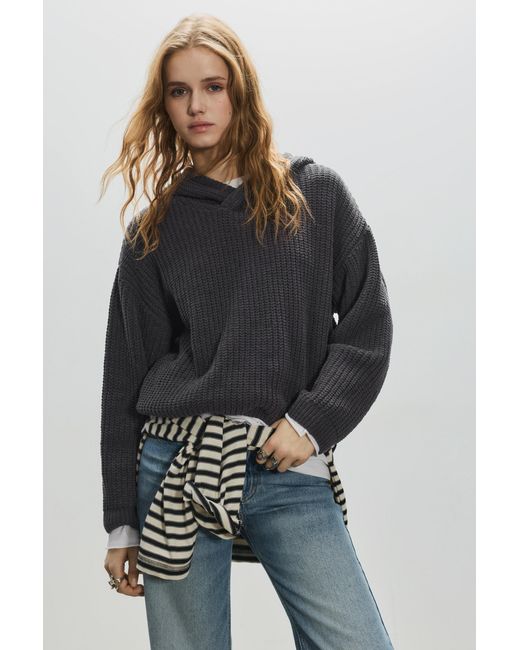 Pull&Bear Multicolor Chenille Hooded Jumper