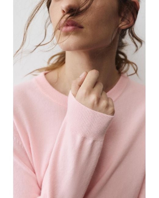 Pull&Bear Pink Regular Fit Jumper