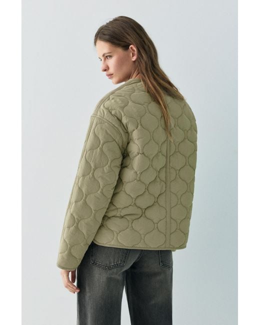 Pull&Bear Green Lightweight Padded Jacket