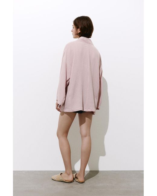 Pull&Bear Pink Crepe Kimono