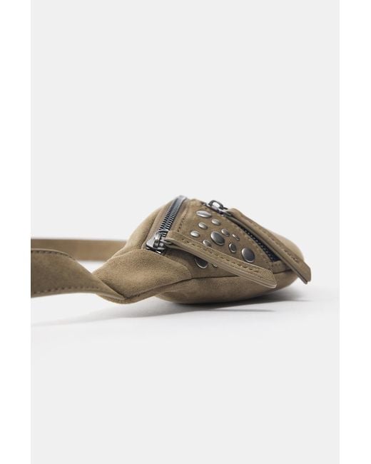 Marsupio Borchie di Pull&Bear in Gray