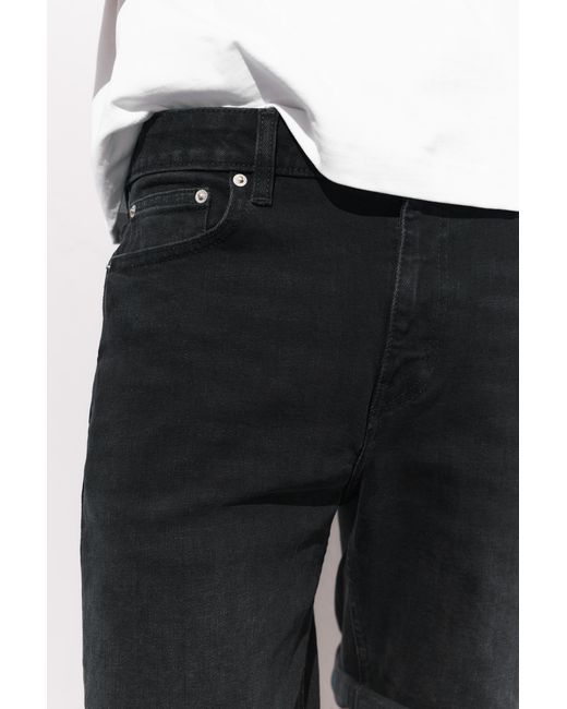 Bermuda Jeans Slim Basic di Pull&Bear in Black da Uomo