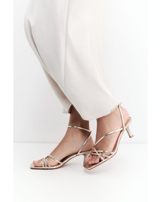 Pull&Bear Natural Strappy High-Heel Sandals