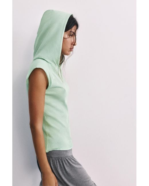T-Shirt En Maille Fine À Capuche Pull&Bear en coloris Multicolor