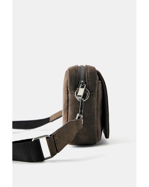 Pull&Bear Gray Crossbody Bag for men
