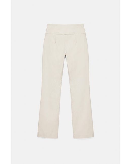 Pull&Bear Rechte Broek Met Gesp in het Red