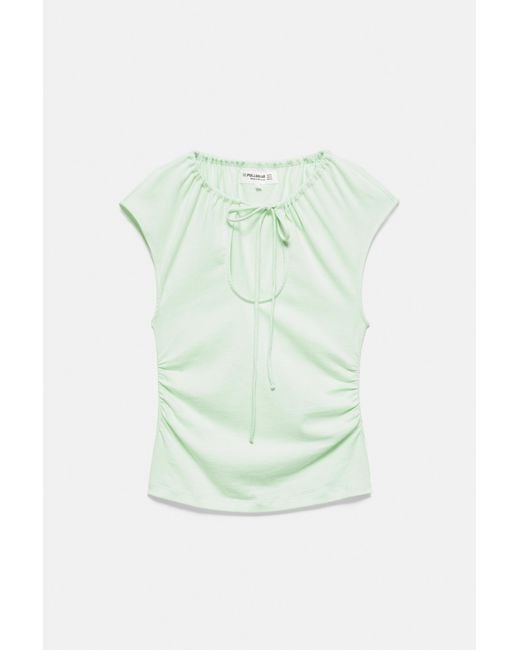 Top À Col Noué Pull&Bear en coloris Multicolor