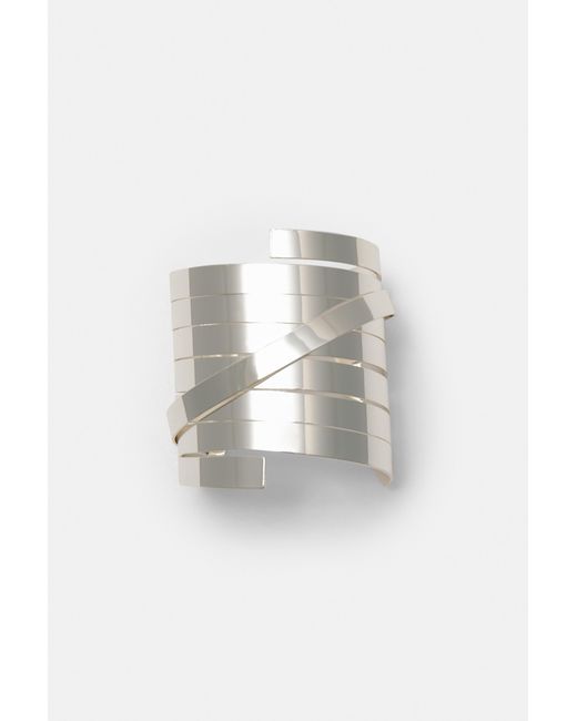 Pull&Bear Blue Crossed Bar Arm Cuff