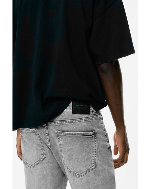 Pull&Bear Slim Jeans in het Black voor heren