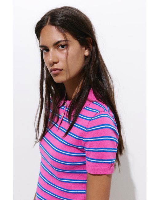 Polo di Pull&Bear in Purple